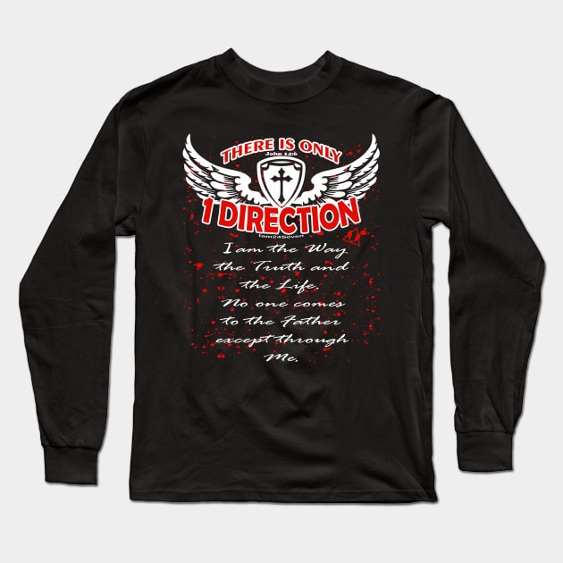 THERE IS ONLY ONE DIRECTION Long Sleeve T-Shirt by ejsulu